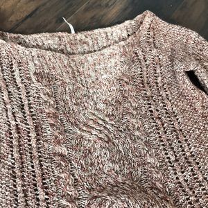 Free People Cable Knit Cozy Sweater